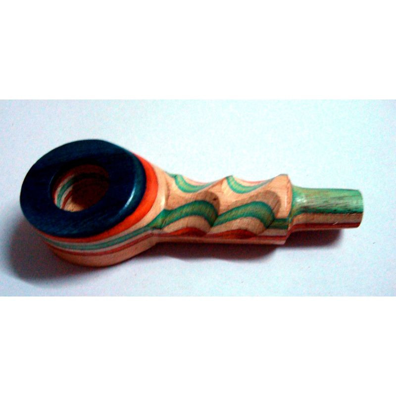 Coloured Wooden Mini Pipes - 07