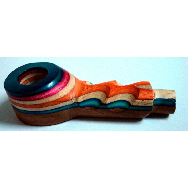 Coloured Wooden Mini Pipes - 03