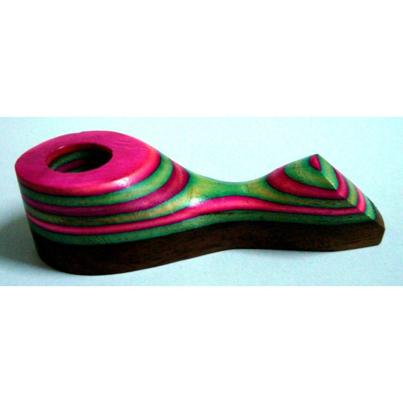 Coloured Wooden Mini Pipes - 05