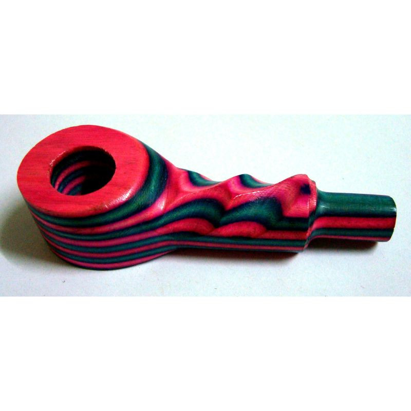 Coloured Wooden Mini Pipes - 06