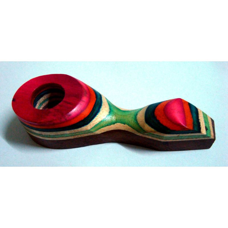 Coloured Wooden Mini Pipes - 01