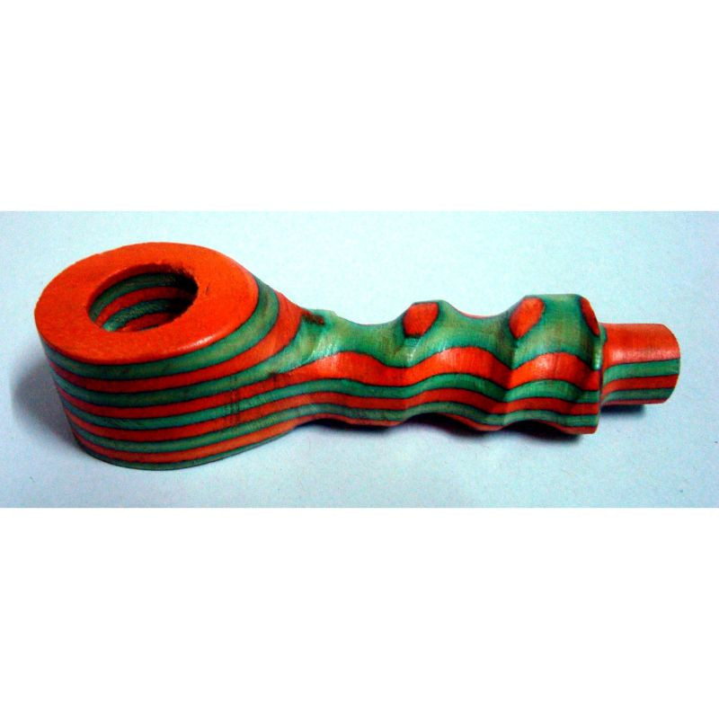 Coloured Wooden Mini Pipes - 02